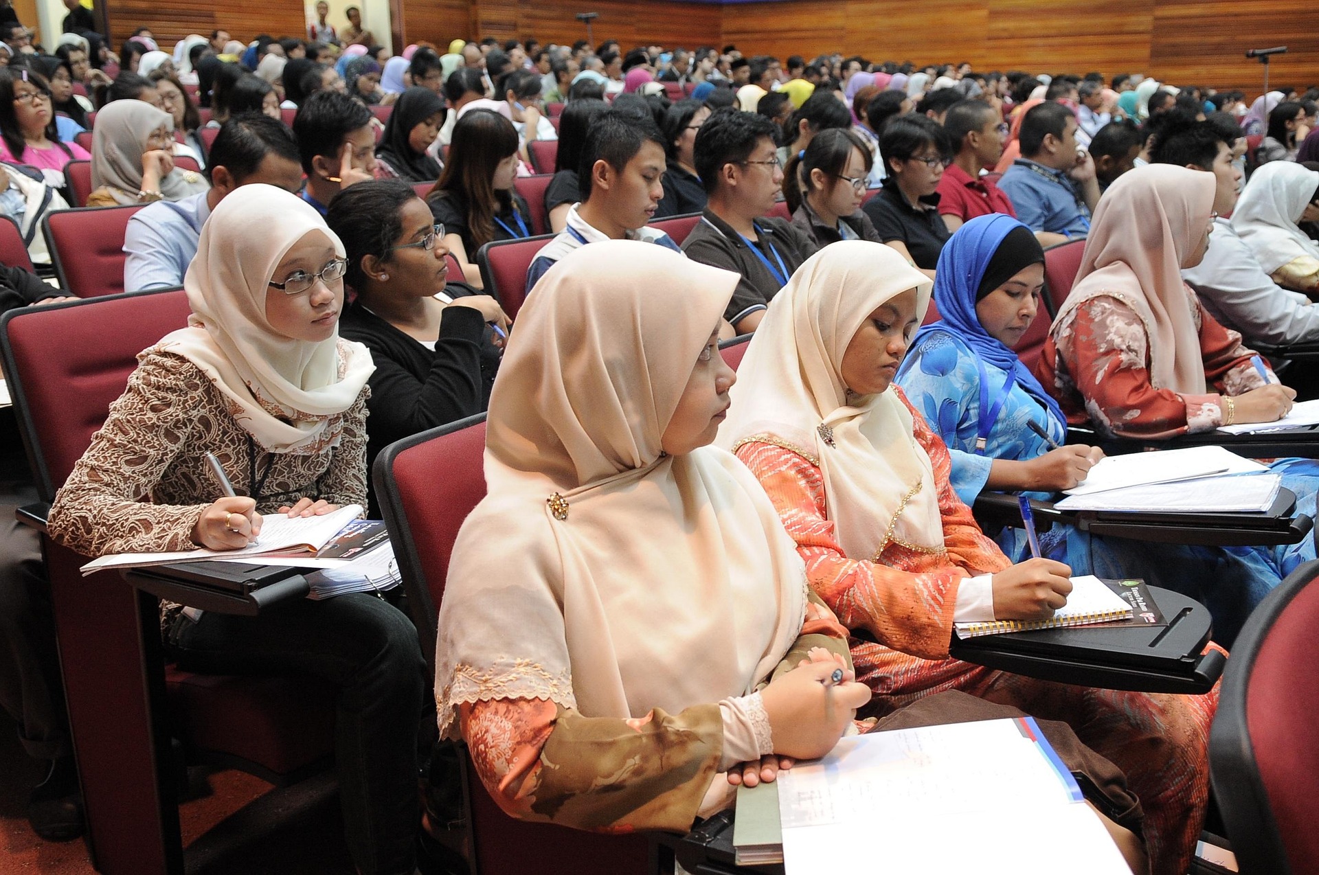 Students in a lecture hall